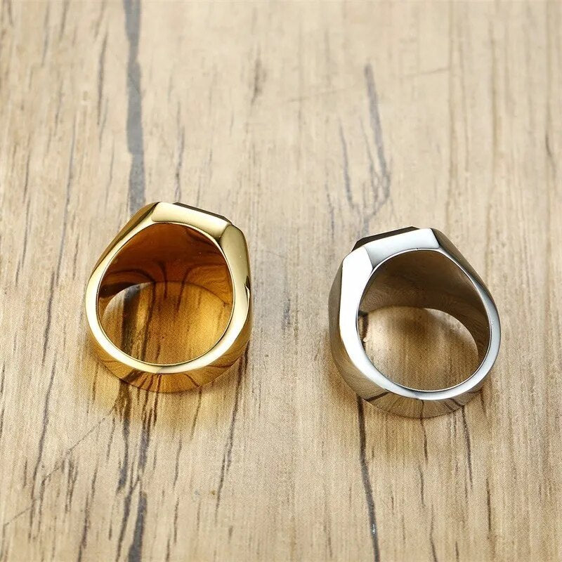 Herrenring mit Onyxstein