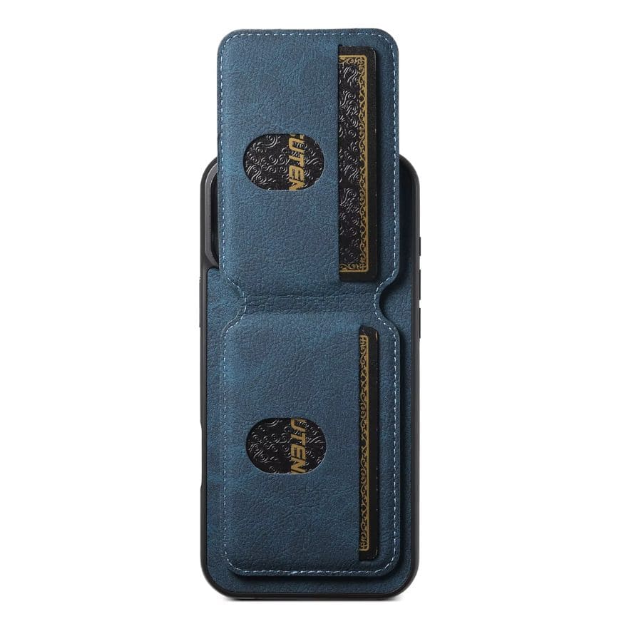 Premium Leather Wallet Case – MagSafe-Compatible (iPhone 12–17)