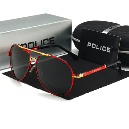 Polizei-Design-Sonnenbrille