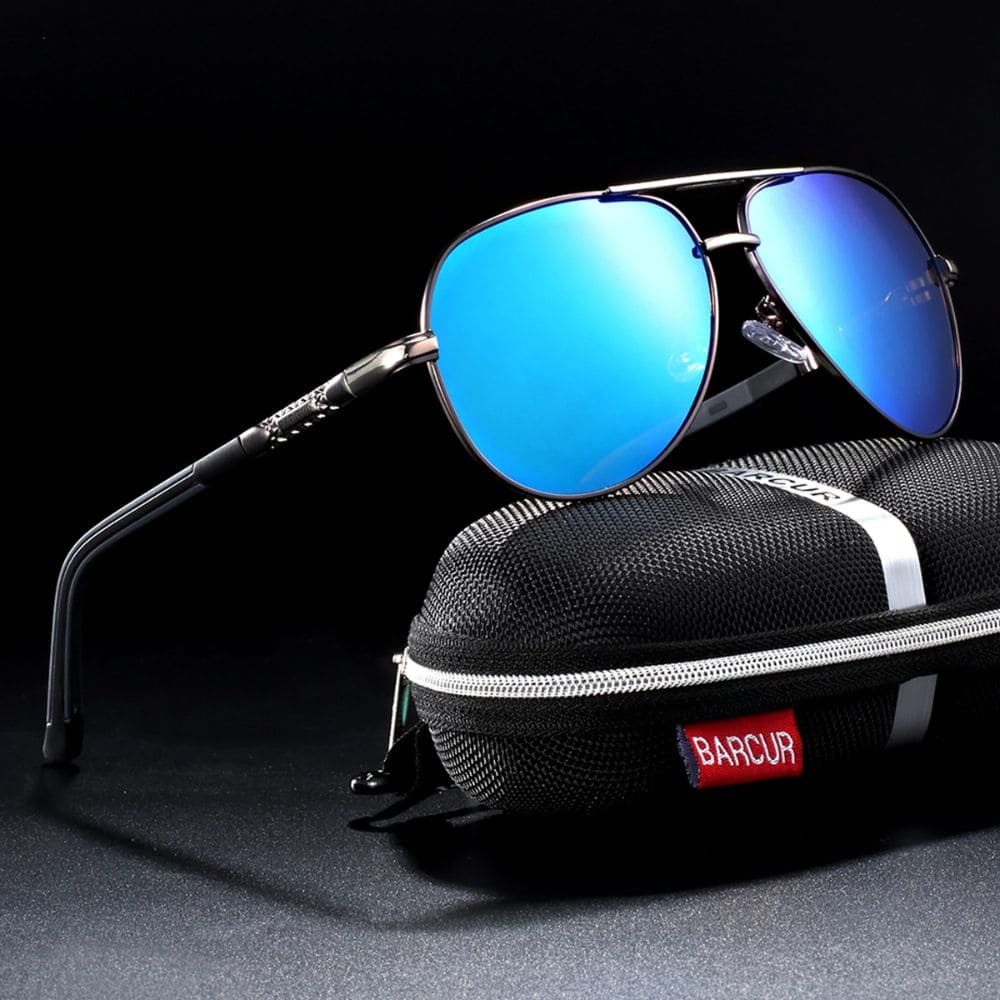Lunettes de soleil Barcur Aviator Titanium - Polarisées