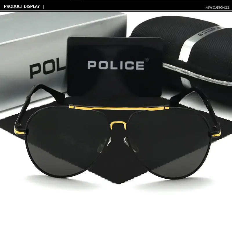 Polizei-Design-Sonnenbrille