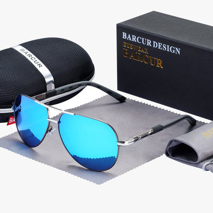 Lunettes de soleil Barcur Aviator Titanium - Polarisées