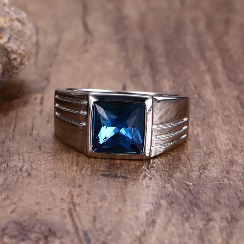 Herrenring mit Zirkonstein