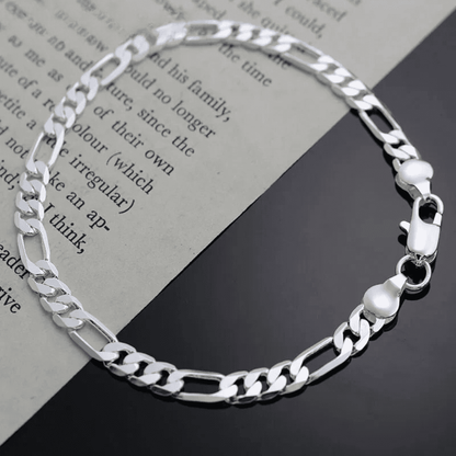 925 Silver Italy Bracelet with 4mm Zirconia