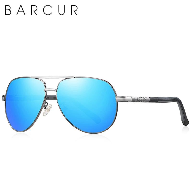 Lunettes de soleil Barcur Aviator Titanium - Polarisées