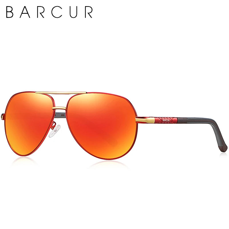 Lunettes de soleil Barcur Aviator Titanium - Polarisées