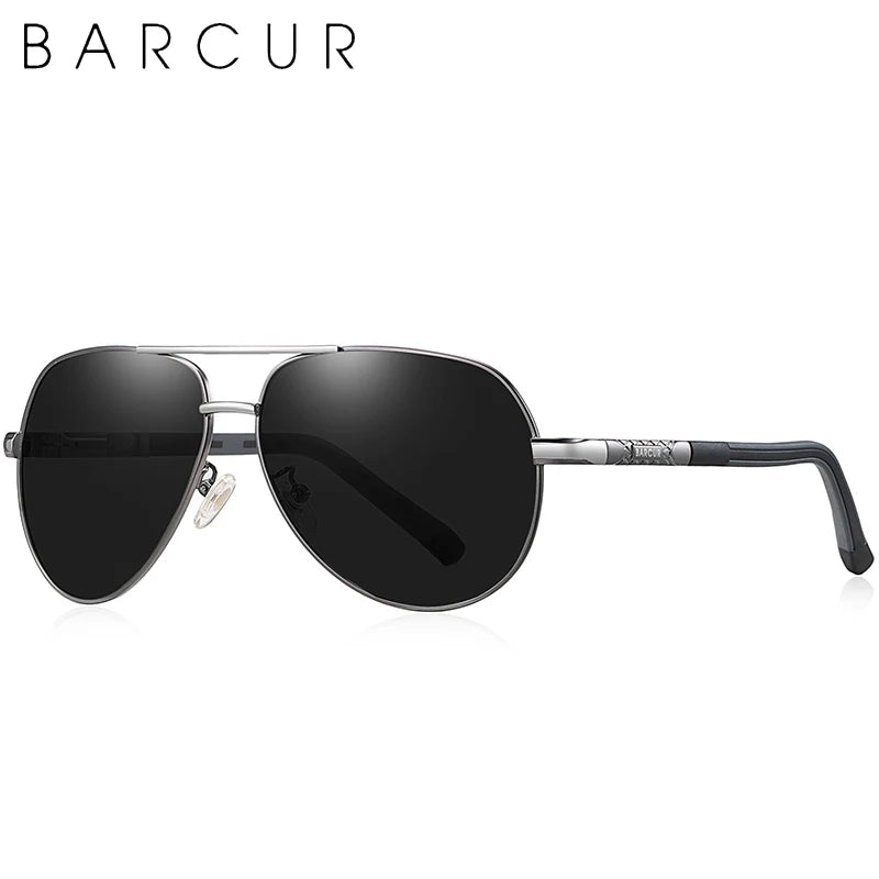 Lunettes de soleil Barcur Aviator Titanium - Polarisées