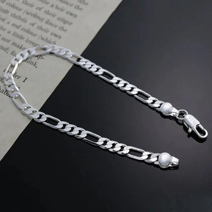 925 Silver Italy Bracelet with 4mm Zirconia