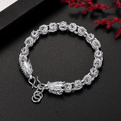 925 Silver Norway Bracelet - 20g with Zircon